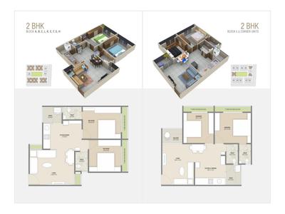 Image of 1126 Sq.ft 2 BHK Penthouse for sale in PSY Enterprise Pramukh Glory, Sector 12, Gandhinagar for Rs. 7500000
