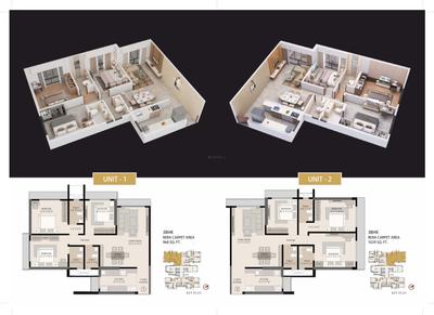 Image of 808 Sq.ft 2 BHK Apartment / Flat for sale in Shraddha Elite, Borivali West, Mumbai for Rs. 25300000