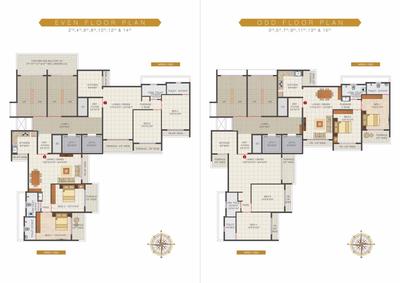 Image of 1320 Sq.ft 2 BHK Apartment / Flat for sale in Hi Tech Luxus Tower, Kharghar, Navi Mumbai for Rs. 17500000
