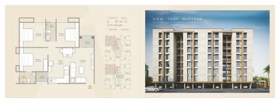 Image of 700 Sq.ft 2 BHK Apartment / Flat for sale in Aatman Pearl Heights, Waghodia Road, Vadodara for Rs. 3000000