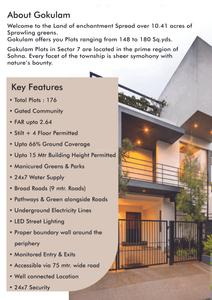 Image of 160 Sq.ft Residential Plot / Land for sale in The Sanctuary The Gokulam, Sector 7, Sohna for Rs. 17000000