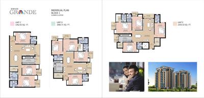 Image of 1763 Sq.ft 3 BHK Apartment / Flat for sale in Bibhab Grande Phase 2, Shamsabad, Agra for Rs. 9000000