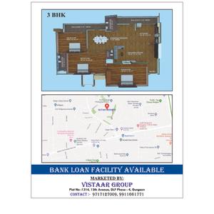 Image of 1150 Sq.ft 2 BHK Builder Floor for sale in RK Traders Qutab Heights, DLF Phase 4, Gurgaon for Rs. 6900000