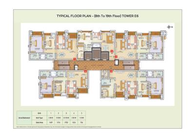 Image of 1704 Sq.ft 3 BHK Apartment / Flat for sale in Ozone Greens Phase 2 by Ozone Group, Medavakkam, Chennai for Rs. 9500000