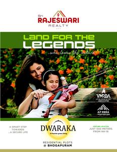 Image of 1800 Sq.ft Residential Plot / Land for sale in Sri Rajeswari Dwaraka, Bhogapuram, Visakhapatnam for Rs. 3600000