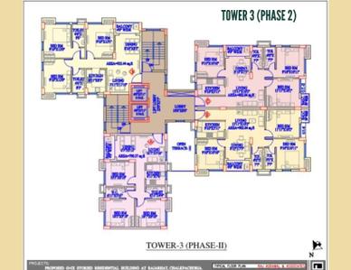 Image of 1142 Sq.ft 3 BHK Apartment / Flat for sale in Gurukul Heights, New Town, Kolkata for Rs. 10400000