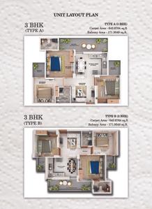 Image of 850 Sq.ft 3 BHK Apartment / Flat for sale in Amolik Park View, Sector 84, Faridabad for Rs. 6500000