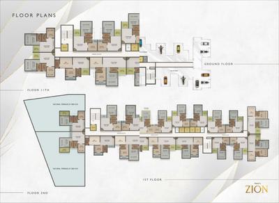 Image of 600 Sq.ft 1 BHK Apartment / Flat for sale in Patel Zion, Ambernath East, Ambernath for Rs. 2250000