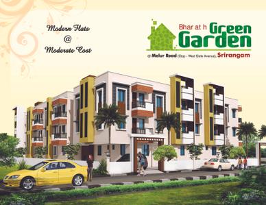 Image of 735 Sq.ft 2 BHK Apartment / Flat for sale in Bharath Green Garden, Srirangam, Tiruchirappalli for Rs. 7200000