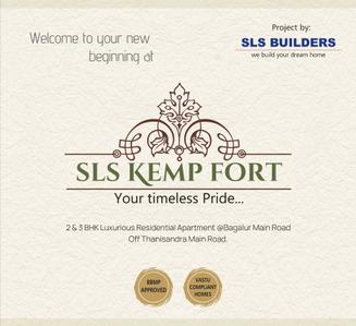 Image of 1210 Sq.ft 2 BHK Apartment / Flat for sale in SLS Kemp Fort, Srinivasa Nagar, Bengaluru for Rs. 6500000