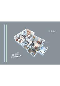 Image of 945 Sq.ft 2 BHK Apartment / Flat for sale in Lunkad RKL Anand PH2 A Building, Tathawade, Pune for Rs. 5000000