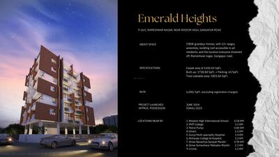 Image of 1738 Sq.ft 3 BHK Apartment / Flat for sale in Emerald Heights, Gangapur, Nashik for Rs. 11500000