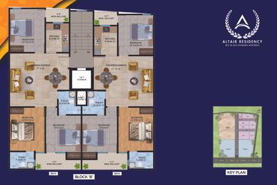 Image of 750 Sq.ft 1 BHK Apartment / Flat for sale in Vihaan Altair Residency, Noida Extension, Greater Noida for Rs. 3349000
