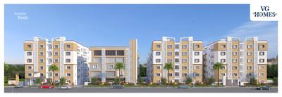 Image of 1100 Sq.ft 2 BHK Apartment / Flat for sale in VG Homes, Kompally, Hyderabad for Rs. 7800000
