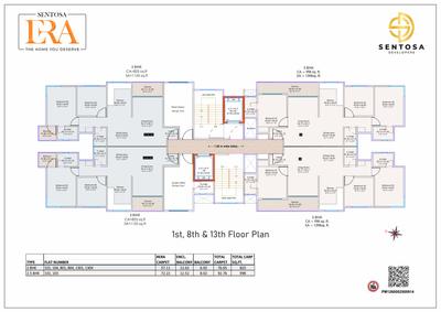 Image of 1030 Sq.ft 3 BHK Apartment / Flat for sale in Hinduja Sentosa Era, Spine Road, Pune for Rs. 12000000