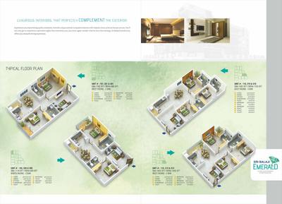 Image of 1088 Sq.ft 2 BHK Apartment / Flat for sale in Sri Balaji Emerald, Hennur, Bengaluru for Rs. 8200000