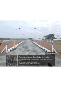 Image of 1200 Sq.ft Residential Plot / Land for sale in Bairava Nagar, Tirumangalam, Madurai for Rs. 1581250