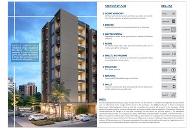 Image of 650 Sq.ft 3 BHK Apartment / Flat for sale in Aayush Apple Door Apartment, Nagalpur, Mehsana for Rs. 5200000