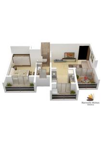 Image of 560 Sq.ft 1 BHK Apartment / Flat for sale in KM Narmada Mohan Apartment, Naigaon East, Naigaon for Rs. 4200000