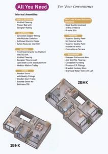 Image of 575 Sq.ft 1 BHK Apartment / Flat for sale in Kavita Shiv Shrushti Complex Building No 1 Type A, Palghar, Mumbai for Rs. 2800000