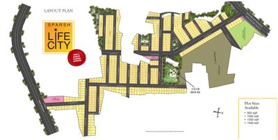 Image of 800 Sq.ft Residential Plot / Land for sale in Sparsh Life City, Saddu, Raipur for Rs. 1560000