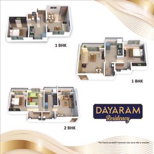 Image of 1300 Sq.ft 2 BHK Apartment / Flat for sale in Rajeshwar Dayaram Residency, Palghar, Mumbai for Rs. 6000000