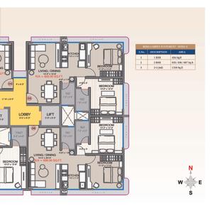 Image of 760 Sq.ft 2 BHK Apartment / Flat for sale in Zee Ashtavinayak, Andheri West, Mumbai for Rs. 24000000