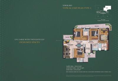 Image of 2139 Sq.ft 3 BHK Apartment / Flat for sale in Chintamani, Sector 103, Gurgaon for Rs. 21310000