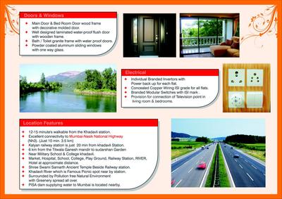 Image of 470 Sq.ft 1 BHK Apartment / Flat for sale in Sudarshan Garden Phase II, Khadawali, Thane for Rs. 2100000