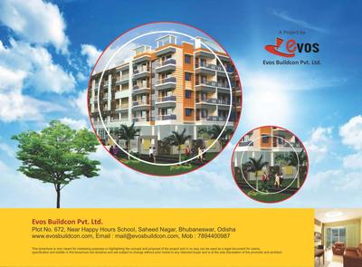 Image of 1587 Sq.ft 3 BHK Apartment / Flat for sale in Evos Palace, Patrapada, Bhubaneswar for Rs. 8500000