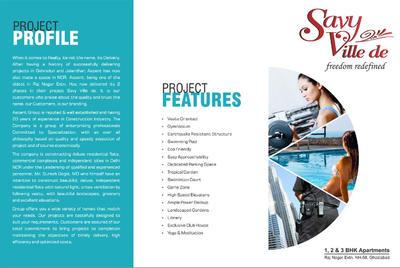 Image of 1198 Sq.ft 3 BHK Apartment / Flat for sale in Ascent Savy Ville De, Raj Nagar Extension, Ghaziabad for Rs. 8500000