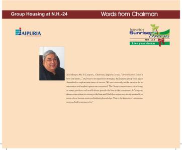 Image of 1200 Sq.ft 2 BHK Apartment / Flat for sale in Jaipuria Sunrise Greens Premium, Indirapuram, Ghaziabad for Rs. 11600000