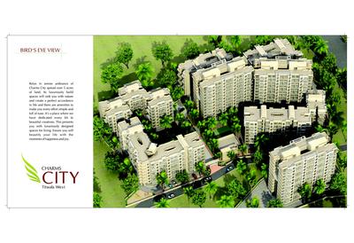 Image of 650 Sq.ft 1 BHK Apartment / Flat for sale in Charms City A12, Titwala, Thane for Rs. 3400000