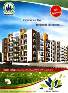 Image of 1147 Sq.ft 2 BHK Apartment / Flat for sale in SSB Urban Lotus, Rayasandra, Bengaluru for Rs. 8500000