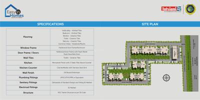 Image of 630 Sq.ft 2 BHK Apartment / Flat for sale in Tulsiani Easy In Homes, Sector 48, Gurgaon for Rs. 9950000