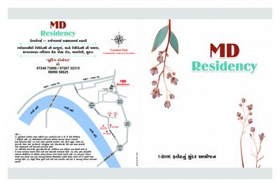 Image of 365 Sq.ft 1 BHK Apartment / Flat for sale in MD Residency, Ganeshpura, Surat for Rs. 150000