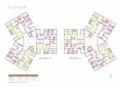 Image of 900 Sq.ft 2 BHK Apartment / Flat for sale in Gurukrupa Aero Nest, Undri, Pune for Rs. 5500000