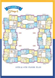 Image of 690 Sq.ft 1 BHK Apartment / Flat for sale in Reliable Prestige, Nalasopara East, Nala Sopara for Rs. 3500000