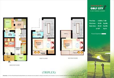 Image of 1000 Sq.ft Residential Plot / Land for sale in Ansal API Sushant Golf City Greenwood Duplex, Sushant Golf City, Lucknow for Rs. 1000000