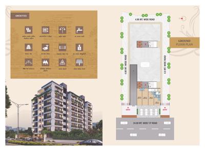 Image of 1215 Sq.ft 2 BHK Apartment / Flat for sale in RJ Sanskruti Heights, Lambha, Ahmedabad for Rs. 3400000