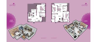 Image of 1152 Sq.ft 2 BHK Apartment / Flat for sale in UDB Orchid, Bhankrota, Jaipur for Rs. 3800000