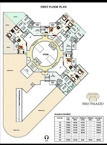 Image of 1240 Sq.ft 2.5 BHK Apartment / Flat for sale in Shubh Mio Palazzo, Kharadi, Pune for Rs. 13500000