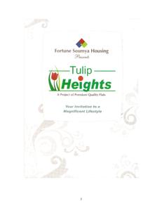 Image of 633 Sq.ft 2 BHK Apartment / Flat for sale in Soumya Tulip Heights, Kolar Road, Bhopal for Rs. 1400000