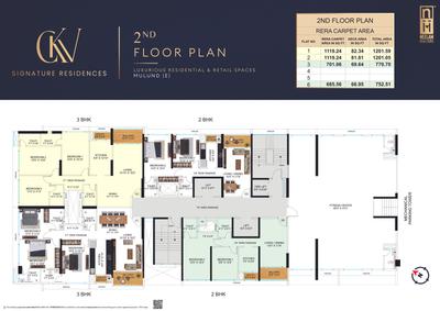 Image of 1700 Sq.ft 3 BHK Apartment / Flat for sale in CKV Signature Residences, Mulund East, Mumbai for Rs. 29000000
