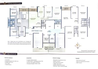 Image of 1324 Sq.ft 3 BHK Apartment / Flat for sale in Silverkey Windsor Solitaire, Kharghar, Navi Mumbai for Rs. 23000000