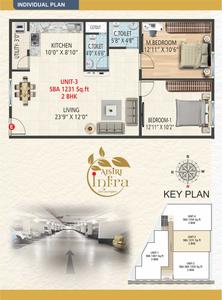 Image of 1350 Sq.ft 3 BHK Apartment / Flat for sale in Aisiri Infra, Rajajinagar, Bengaluru for Rs. 15300000