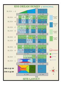 Image of 945 Sq.ft 2 BHK Independent House for sale in Bommaku RNS Dream Homes, Boduppal, Hyderabad for Rs. 12500000