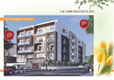 Image of 1140 Sq.ft 2 BHK Apartment / Flat for sale in Sai Gnanajyothi, Gottigere, Bengaluru for Rs. 8337500