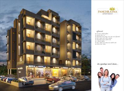 Image of 1590 Sq.ft 3 BHK Apartment / Flat for sale in Panchratna Apartment by Panchratna Developers, Athwa, Surat for Rs. 7500000