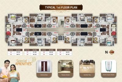 Image of 920 Sq.ft 2 BHK Apartment / Flat for sale in Bhoomi Sai Shrushti, Jaitala, Nagpur for Rs. 5000000